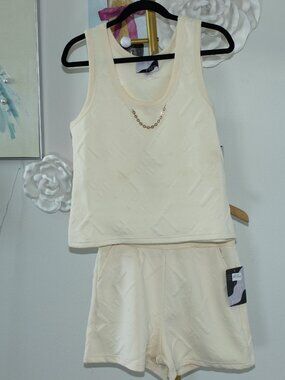 Jacquard Chain-Link Casual Two Piece Set